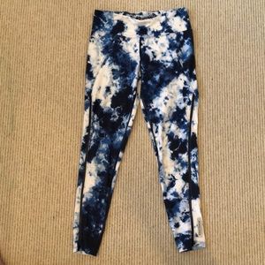 Betsey Johnson blue tie dye leggings
